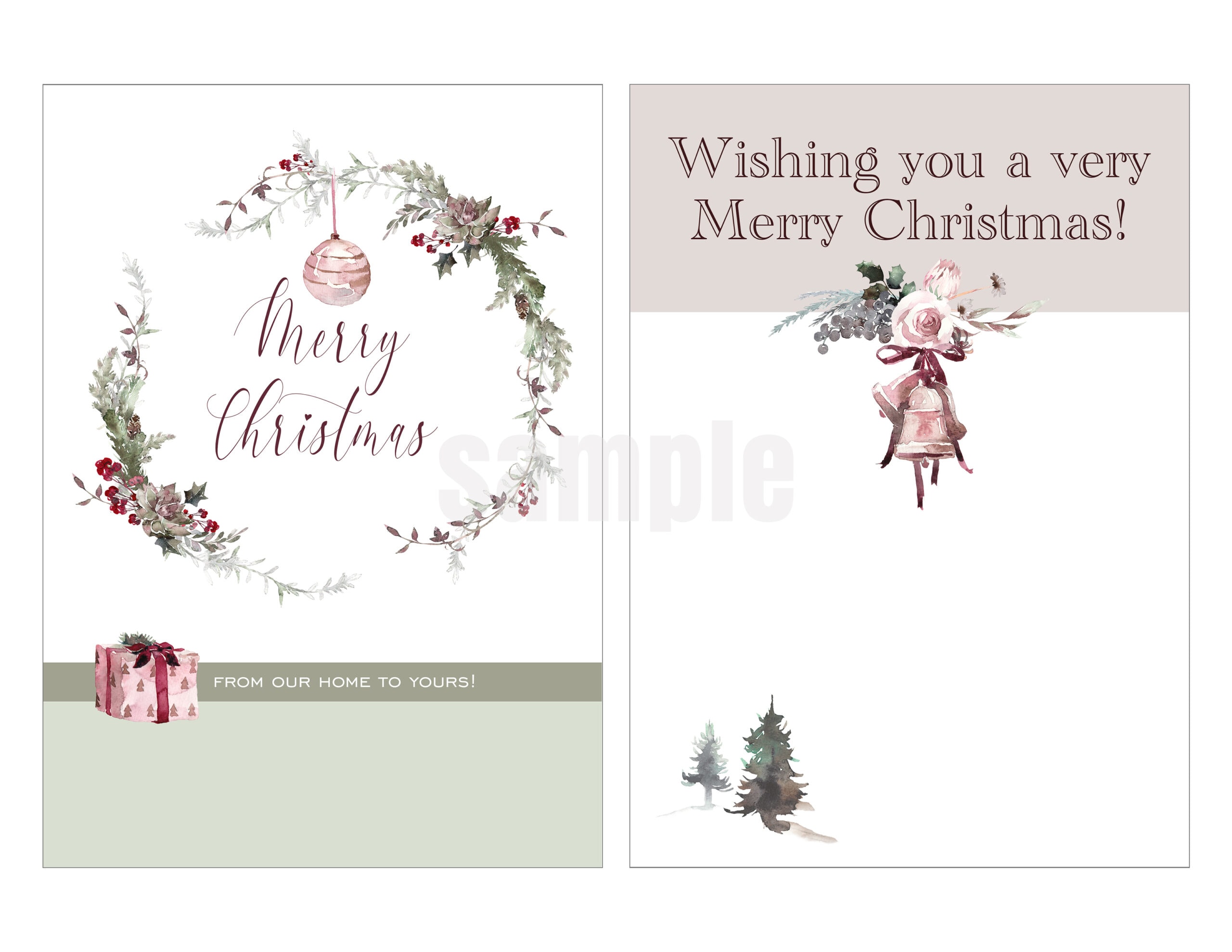 diy holiday greetings: free printable christmas cards